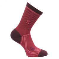 Womens 2 Season Coolmax Trek & Trail Socks Dark Burgundy