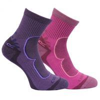 womens 2 pack active lifestyle socks blackberry viola