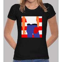 woman t shirt born in the usa