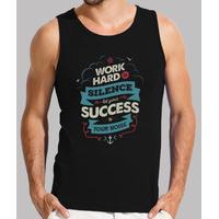 work hard sleeveless shirt