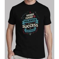 work hard tshirt black man