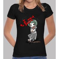 woman t-shirt manga short - i want to believe