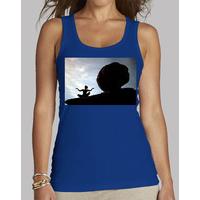 women tank top royal blue