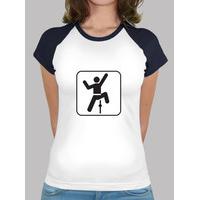 Women, baseball style, white and navy