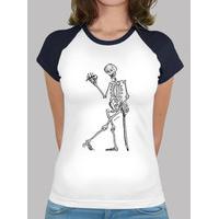 Women, baseball style, white and navy