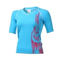 womens short sleeve rash guard