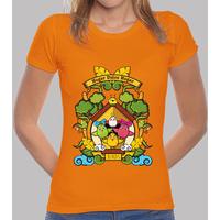 Women, short sleeve, orange, premium quality