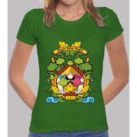 Women, short sleeve, green premium quality