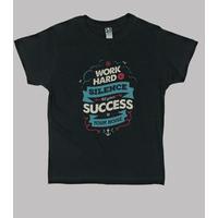 work hard tshirt black child