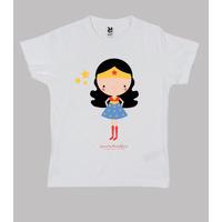 wonder woman - t-shirt with baby illustration