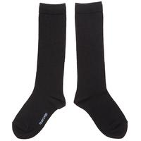 wool knee socks black quality kids boys girls