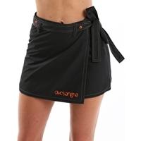 womens wraparound skirt black