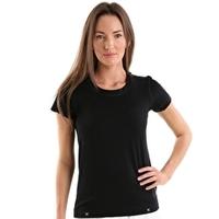 womens logo t shirt black