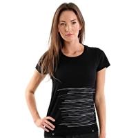 womens waves t shirt black