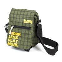 work less play more shoulder bag