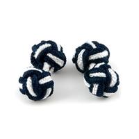 Women\'s Navy & White Silk Knot