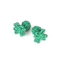 Women\'s Green Floral Silk Knot