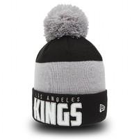 word block la kings bobble knit