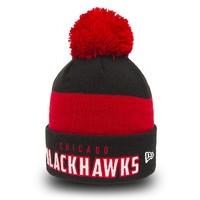 Word Block Chicago Blackhawks Bobble Knit