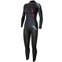 Womens Race Wetsuit 2016 - Black and Barberry