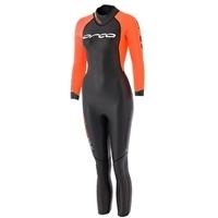 Womens Open Water Full Sleeve Wetsuit - Black and Orange