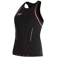 Womens Tri Comp C16 Singlet - Black and Red