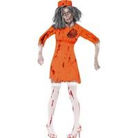 womens zombie death row diva costume