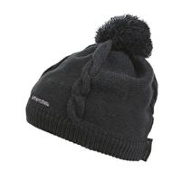 Womens Cable Knit Beanie - Black