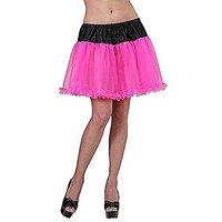 Women\'s Black Pink Petticoat