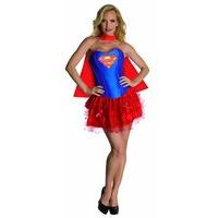 Women\'s Corseted Tutu Super Girl Costume Uk Small 8-10