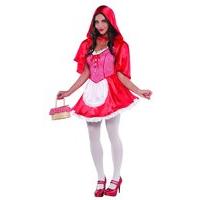 Womens Large Red Riding Hood Fancy Dress