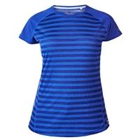 womens stripe ss crew tee royal blue