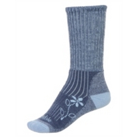 womens merinofusion trekker sock blue