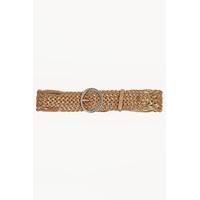 woven faux leather belt