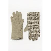 Woven Buckle Trim Gloves