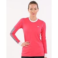 Womens HH Active Flow Long Sleeve Crew - Pink Glow