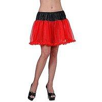 Women\'s Black Red Petticoat