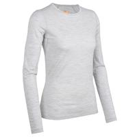 Womens Oasis Long Sleeve Crewe - Blizzard Heather