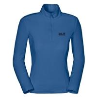 womens gecko quarter zip fleece peacock blue