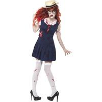 womens high school horror zombie college student costume