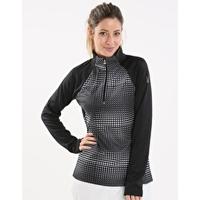 Womens Flicker Therma Stretch T Neck - Drape Print
