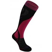 womens vertige mid sock black pink