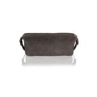 woodland leather wash bag