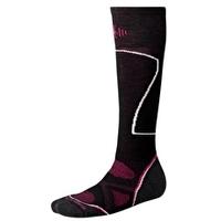 womens phd ski sock medium black