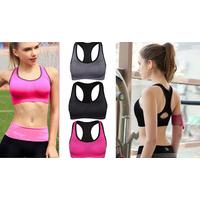 Women\'s Sports Bra - BLACK MEDIUM 8-10