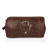 Woodland Leathers Mahogany Wash Bag