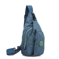 Women Waterproof Nylon Shoulder Bag Zipper Solid Color Durable Casual Travel Crossbody Bag Shoulder Bag