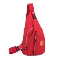 women waterproof nylon shoulder bag zipper solid color durable casual  ...