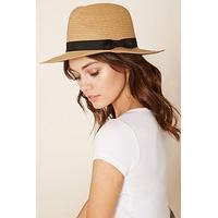 woven straw fedora