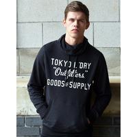 Woodstock Cove Cowl Neck Pullover Hoodie in Charcoal Marl - Tokyo Laundry